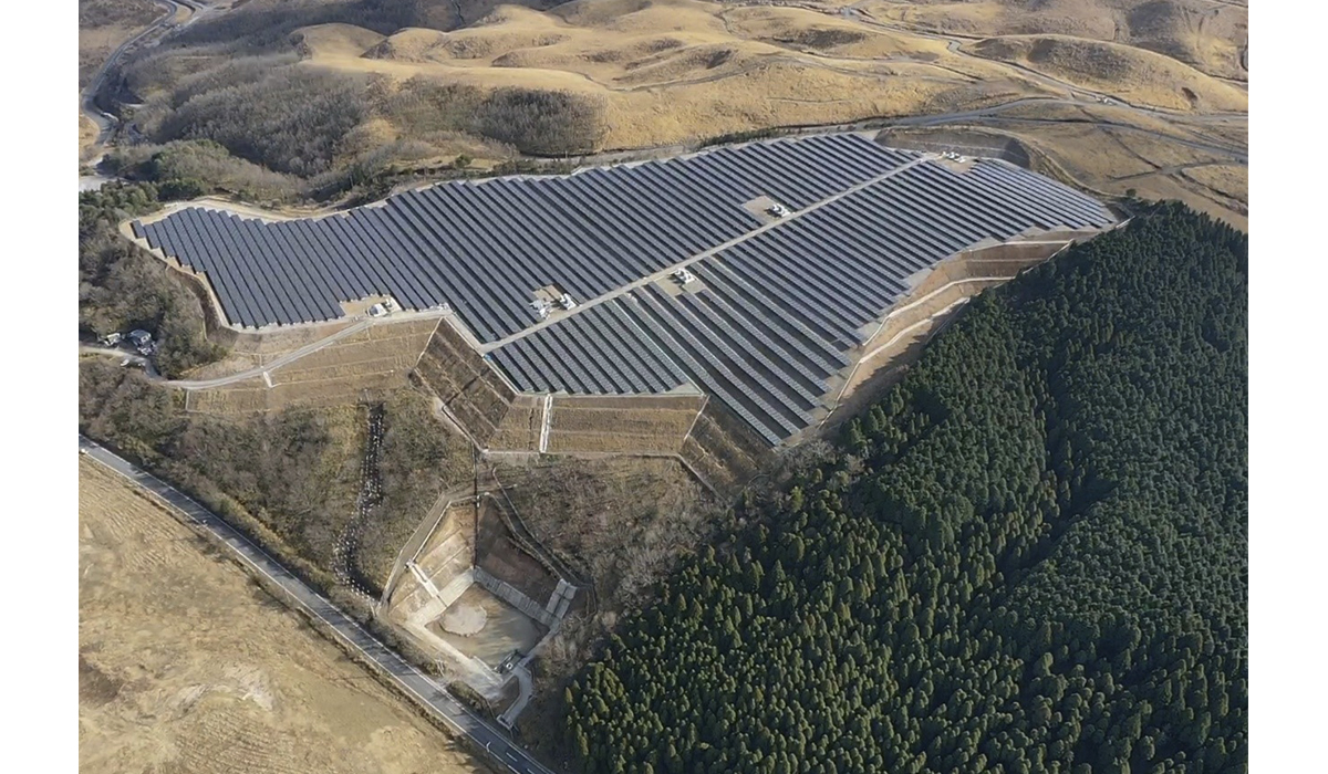 Hinode-dai Mega Solar Park Construction Work