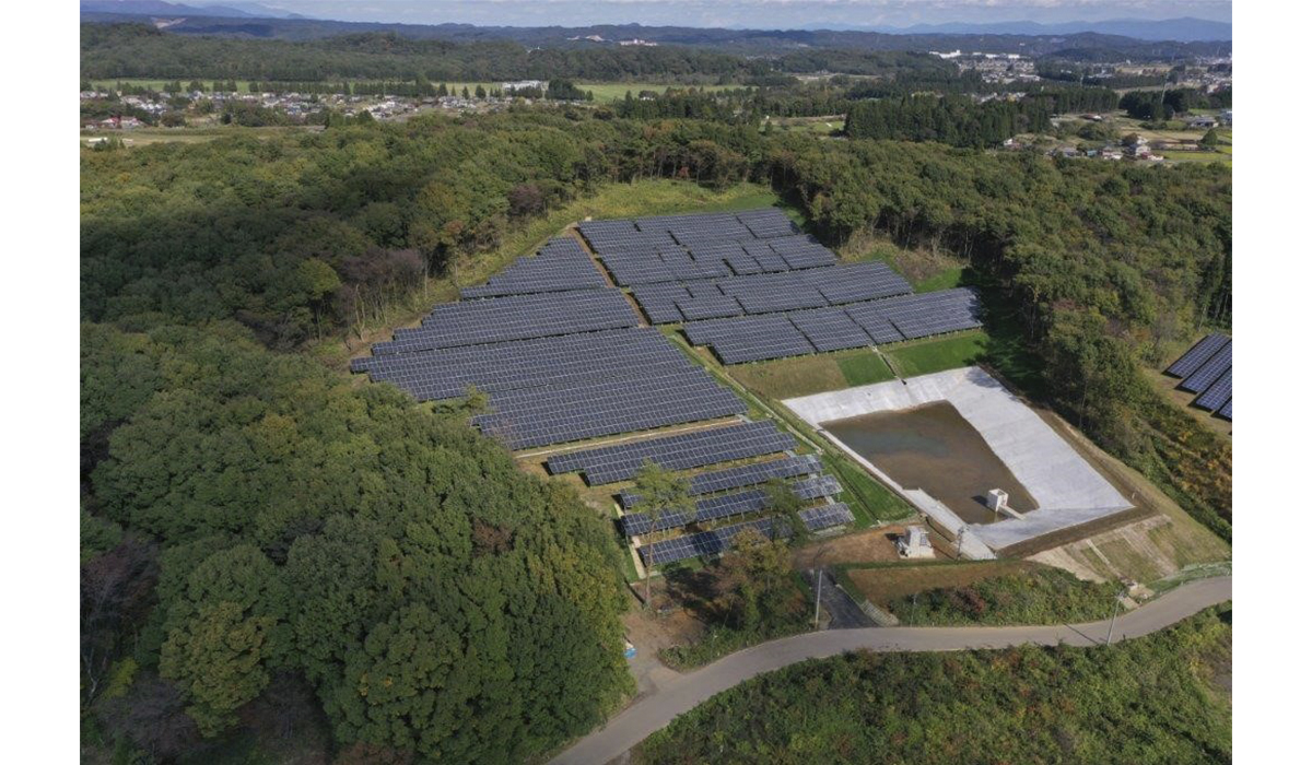 Construction of new solar power plant in Nishigo-Village