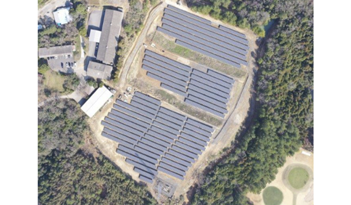 Solar power plant in Usuki City, Oita Prefecture